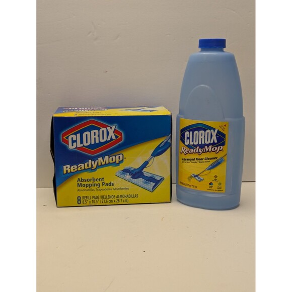 Clorox Ready Mop 8 Refill Pads 24oz Floor Cleaner Combo Pack - Picture 1 of 6